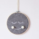Felt Smiley Tent Pendant Wall Decoration Children Room Children Clothing Store Props, Size:  Small(White Ball )