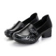 Mid-heel Soft-back Comfort Shoes, Shoes Size:37(Black)