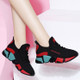 Women Shoes Wild Cloth Sneakers, Size:34(Red)