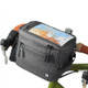 Rhinowalk Bicycle Front Handle Bag Camera Bag Waterproof 7.5 inch Large Touch Screen Navigation Mobile Phone Bag Bicycle Bag(Dark Gray)