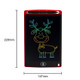 8.5 inch LCD Handwriting Board Children Drawing Graffiti Handwriting Board, Style:Colorful, Frame Color:Red