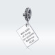 S925 Sterling Silver Bible Pendant DIY Bracelet Necklace Pendant