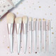 8 in 1 Makeup Brush Set Beginner Portable Soft Hair Facial Beauty Brush, Exterior color: 8 Jade White