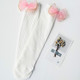 Children Cotton Tube Socks Princess Bow Stockings, Size:One Size(Milky White)