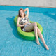 Inflatable Avocado Shape Adult Water Lounger Water Swimming Ring, Models: without awning(without Color Box)
