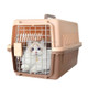 Pet Supplies Flight Case for Cats and Dogs, Size:58x37x37cm(Beige + Coffee)