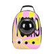 12-hole Breathable Transparent Go Out Portable Space Capsule Pet Carrier Backpack( Yellow-Green Letters)