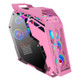 Computer Main Case Gaming Internet Cafe Computer Case, Colour: Little Coffee Pink