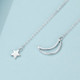 Stars Moon S925 Sterling Silver Necklace