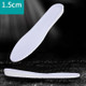 5 Pairs Inner Increased Insoles Sports Shock Absorption Increased Breathable Sweat-absorbent Deodorant Invisible Pad, Thickness:1.5cm(43-44)