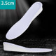 5 Pairs Inner Increased Insoles Sports Shock Absorption Increased Breathable Sweat-absorbent Deodorant Invisible Pad, Thickness:3.5cm(39-40)