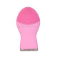 Beauty Cleansing Instrument Electric Silicone Pore Cleaning Household Rechargeable Facial Cleansing Instrument(Pink )