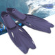 Swimming Free Diving Fins Silicone Flippers Diving Equipment, Size:XL（45-46）(Transparent Black)