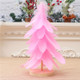 Mini Christmas Tree Decoration Window Desktop Christmas Decoration(Pink)