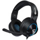 NUBWO N11 Gaming Subwoofer Headphone with Mic, Style:Single 3.5mm(Black and Blue)