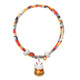 4 PCS Adjustable Pet Bell Color Cotton Woven Cat and Dog Universal Collar, Colour: Colorful Rope Colorful Lucky Cat
