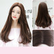 Ladies Mid-length Straight Hair Pear Flower Head Wig, Colour: Chocolate