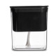 Green Radish Hydroponic Flowerpot Plastic Transparent Non-Porous Plant Automatic Water Absorption  Succulent Flowerpot(Black)