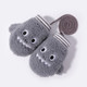 Children Gloves Plus Velvet Warm Gloves Cute Mitten Thicken Lanyard Gloves, Colour: Gray (Plus Velvet Thickening)(S (1-4 years old))