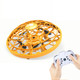 UFO Aircraft Remote Control / Gesture Smart Sensor Four-Axis Mini Drone, Colour: Orange（With 2.4 Remote Control UFO ）