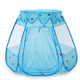 Children Indoor Foldable Hexagonal Tent Game House(Blue)