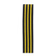 Three-color Stripe Yoga Belt Looped Latex Silk Non-slip Tension Band, Size:S(Yellow)