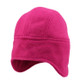 Unisex Autumn and Winter Outdoor Solid Color Fleece Warm Bomber Hats, Size:One Size(Rose Red)