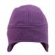 Unisex Autumn and Winter Outdoor Solid Color Fleece Warm Bomber Hats, Size:One Size(Purple)