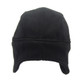 Unisex Autumn and Winter Outdoor Solid Color Fleece Warm Bomber Hats, Size:One Size(Black)