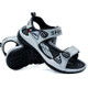 Casual Shock Absorption Wear-resistant Non-slip Summer Sandals(Color:White Black Size:38)
