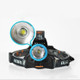 BORUIT LED T6 Focusing Long Shot Outdoor Glare Camping Fishing USB Charging Headlamp(Headlamp+Charger+2xBattery)