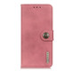 For HTC Desire 20 Pro KHAZNEH Cowhide Texture Horizontal Flip Leather Case with Holder & Card Slots & Wallet(Pink)