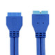 5Gbps USB 3.0 20 Pin Female to Male Extension Cable Mainboard Extender, Cable Length: 50cm