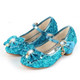 Fashion Sequins Lightweight Princess Shoes Student Dance Shoes (Color:Blue Size:38)