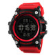 SKMEI 1384 Multifunctional Men Outdoor Fashion Noctilucent Waterproof LED Digital Watch (Red)