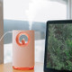 USB BirdSong Music Night Light Mini Home Office Air Purifier Humidifier(Pink)