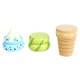 Kids Kitchen Toys Magnetic Toy Cute Simulation Ice Cream Toys Children Play House Gift(Vanilla)