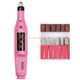 1 Set Power Professional Electric Manicure Machine Pen Pedicure Nail File Nail Tools 6 bits Drill Nail Drill Machine(EU Pink)