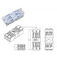 10 PCS Fast Terminal Block 2P Dual Pressing Terminal Connector Spring-Type Un-Lock Screw Connector, Specification: 928-M2 White Narrow