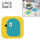 2 PCS Creative Cartoon Insulation Pad Home Dining Mat Coaster Silicone Anti-scalding Bowl Mat, Size:S(Birdie)