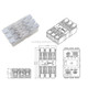 10 PCS Fast Terminal Block 2P Dual Pressing Terminal Connector Spring-Type Un-Lock Screw Connector, Specification: 928-M3 Transparent Narrow