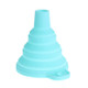 Silicone Colander Mini Foldable Funnels Hopper(Blue)