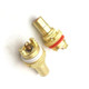 4 PCS / 2 Pairs CMC Copper RCA Female Audio Power Amplifier AV Audio Lotus Socket Terminal(Sand Gold Plated)