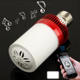 E27 4.5W White 24 LED Bluetooth Speaker Light / Energy Saving Lamps(Red)