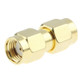 Gold Plated SMA Male to RP-SMA Male Adapter(Gold)
