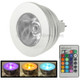 MR16 5W RGB LED Light Bulb , Luminous Flux: 400-450LM, with Remote Controller, DC 12V