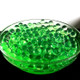 1000 PCS Home Decor Pearl Shaped Crystal Soil Water Beads Bio Gel Ball For Flower/Weeding Mud Grow Magic Jelly Balls(Green)