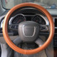 Universal Car Genuine Leather Pinhole Steering Wheel Cover, Diameter: 38cm(Brown)