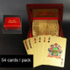 Creative Frosted Golden 500 Euro Back Texture Plastic From Vegas to Macau Playing Cards Texas Poker with Wooden Gift Box