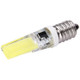 E14 3W 300LM COB LED Light , Silicone Dimmable for Halls / Office / Home, AC 220-240V(White Light)